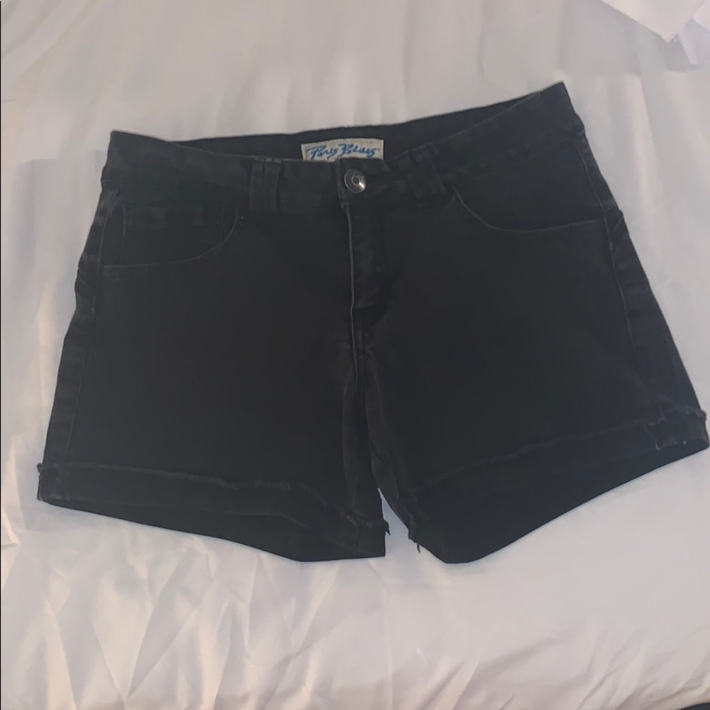 💜3/$12 Black Denim Shorts